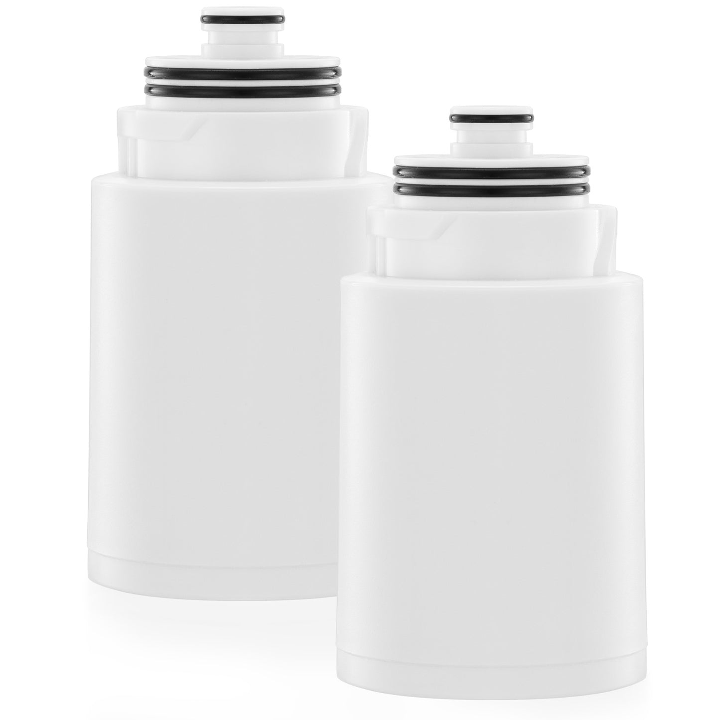 Filters Replacement ONLY for Dual 10" Filtered Shower Head Combo, Effective Chlorine Removal Rate≥90%, 2-Pack (White/ Black/ Purple)