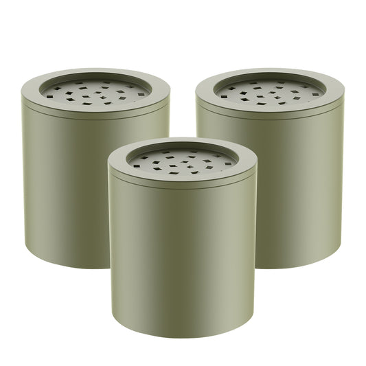 Replacement Filter, Remove Heavy Metals 20-Stage, Chlorine & More – High Output, Enhanced Filtration for Healthier Skin and Hair, 3-Pack