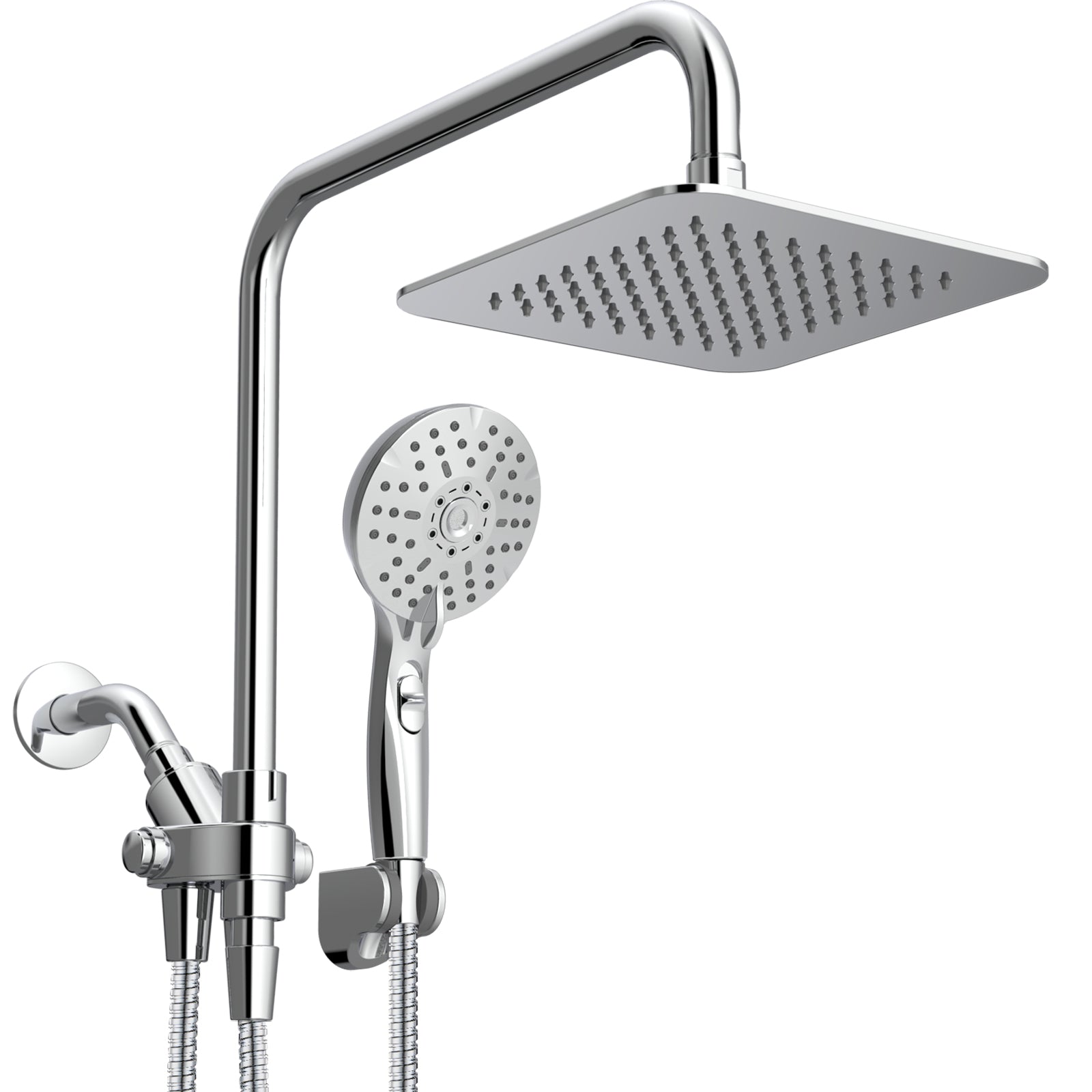 US Bathroom Self-adhesive Handheld Shower Head Holder Adjustable Shower  Bracket
