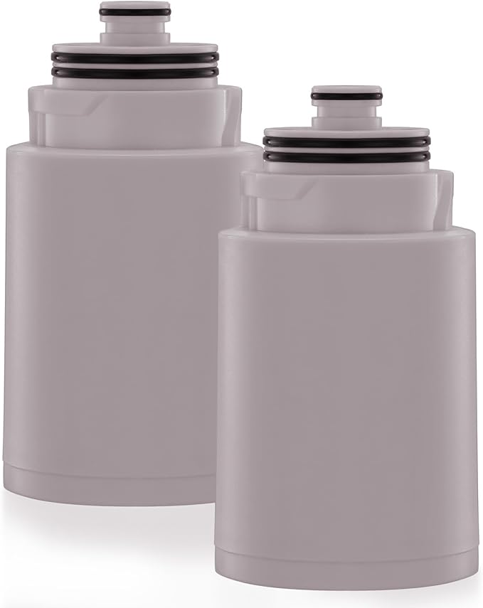 Filters Replacement ONLY for Dual 10" Filtered Shower Head Combo, Effective Chlorine Removal Rate≥90%, 2-Pack (Black)