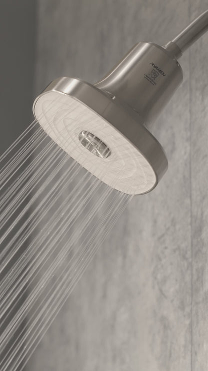 Ryamen Flitered Rain Shower Head (Black/White/Brushed Nickle)