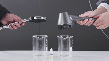 Ryamen 2026 Filtered Magnetic Shower Head with Handheld– High Pressure Showerhead with Power Wash Mode, Chlorine Removal, Massage Brush, Pressure Adjustable, One-Touch Pause & Stainless Steel Hose